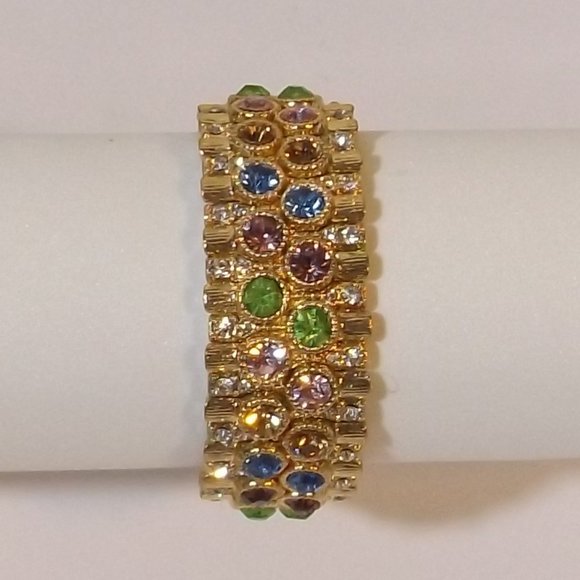 🟢 (Phil) Sparkly Colorful Stretchy Bracelet - Picture 3 of 9